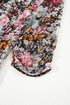Reversible Two Way Wear Leopard Floral Print V Neck A Line Slit Midi Dress